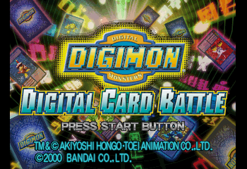 Digimon Digital Card Battle Title Screen